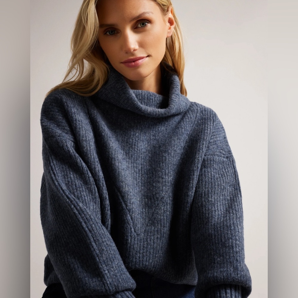 Women's Cozy Blue Sweater